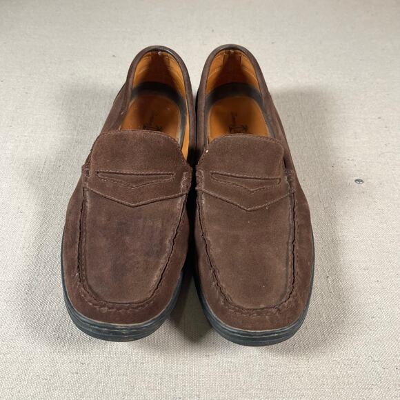Tommy Bahama Penny Loafers Mens Size 12 Suede Espresso Preppy Casual - Picture 1 of 7